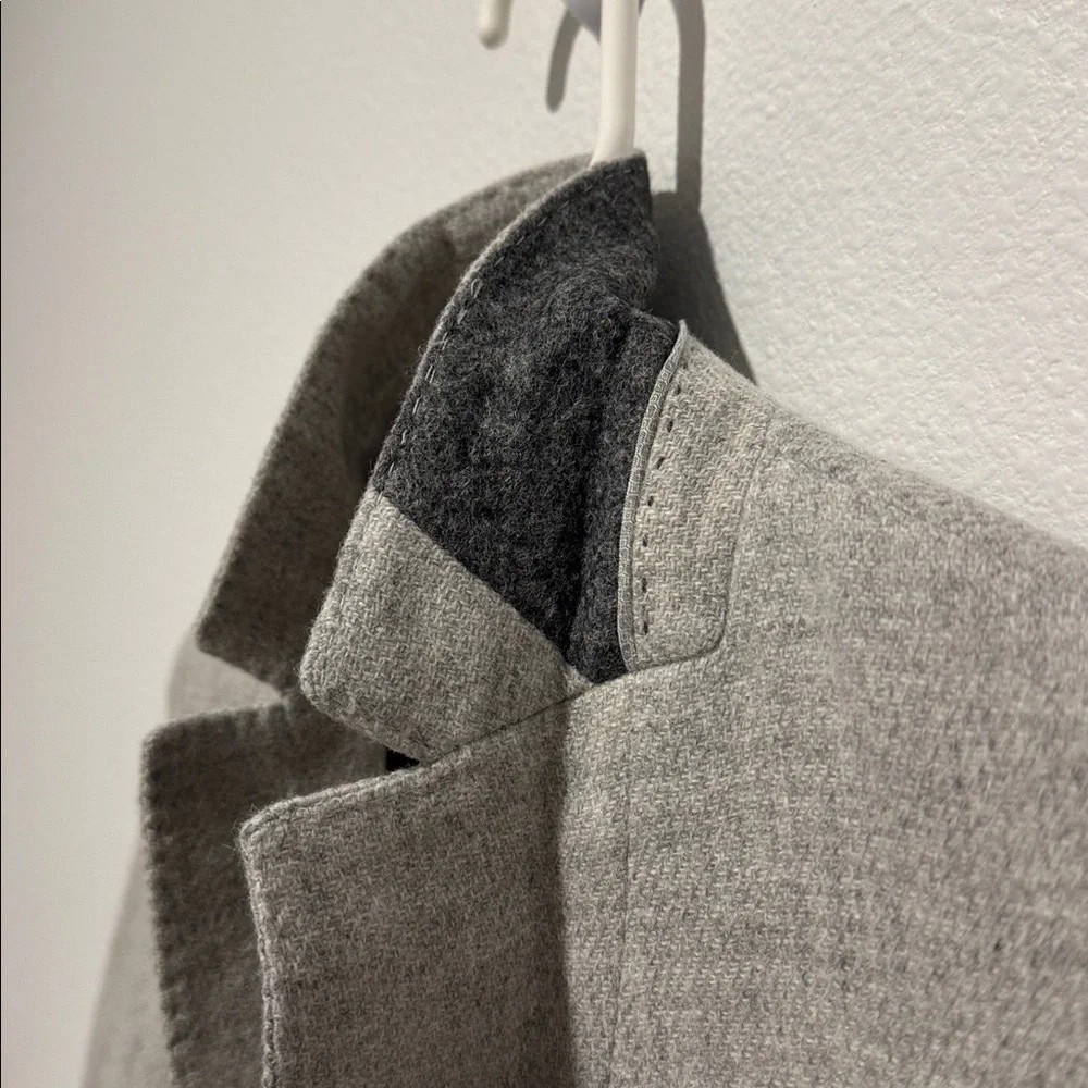Massimo Dutti Light Gray Wool/Alpaca Blazer - Picture 5 of 7